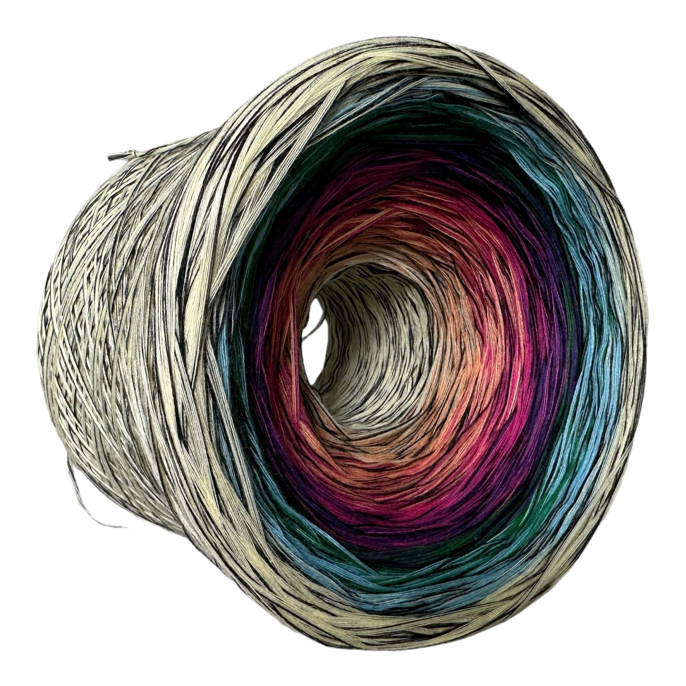 Stained Glass V1 Inspired Gradient Cotton Natural Fiber Yarn - Image 5