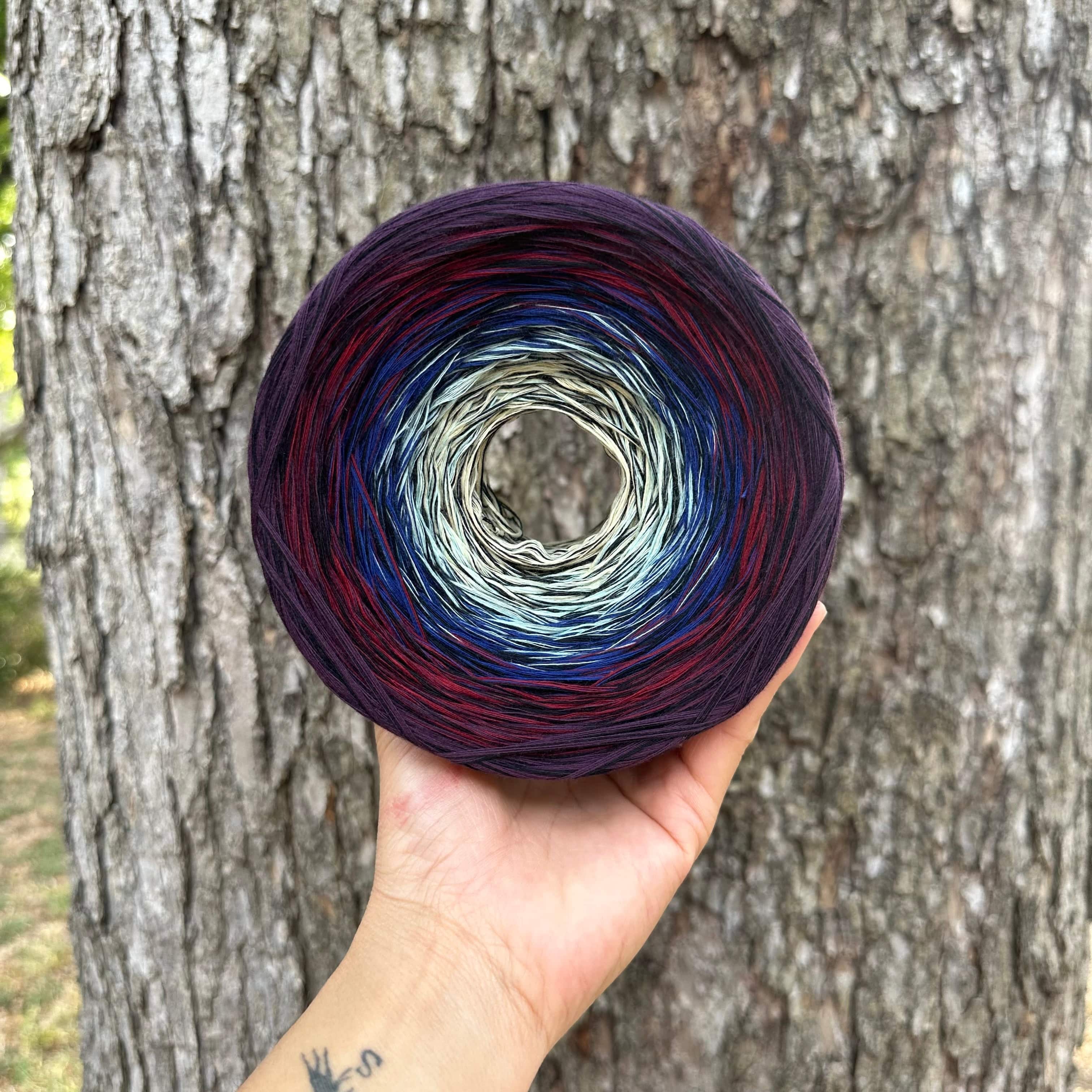 Stained Glass V3, Gradient Cotton Natural Fiber Yarn - Image 6