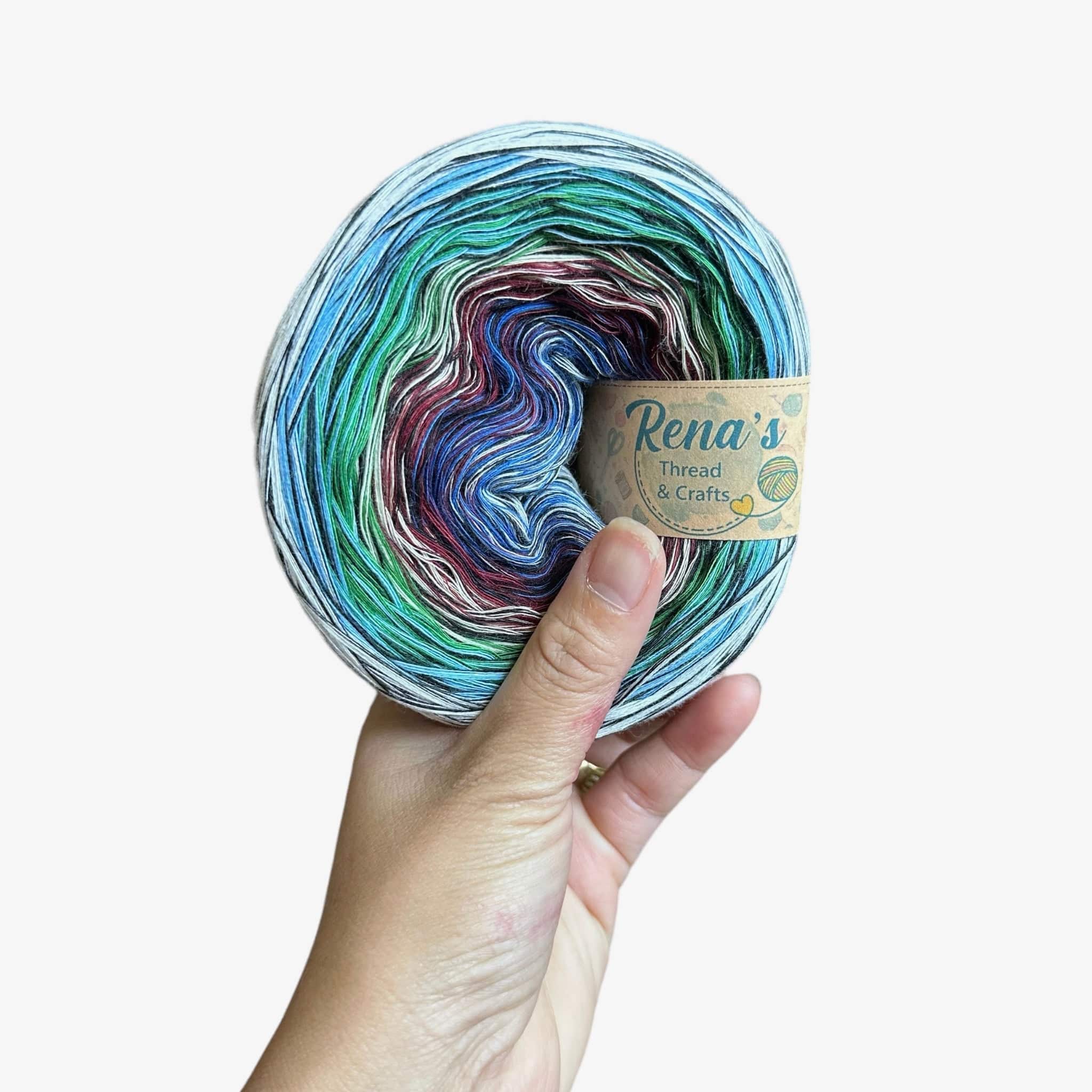 Stained Glass V4 Gradient Cotton Natural Fiber Yarn - Image 8