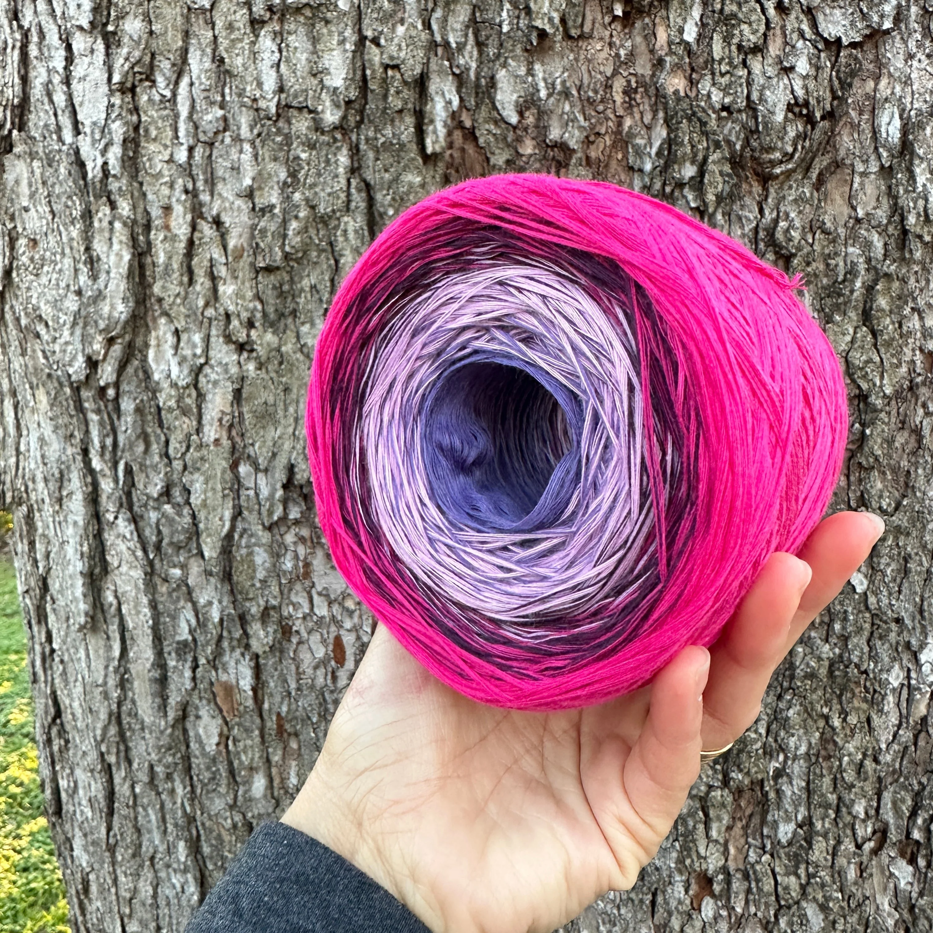 Sweet Pea, April Birth Flower, Gradient Cotton Natural Fiber Yarn - Image 10