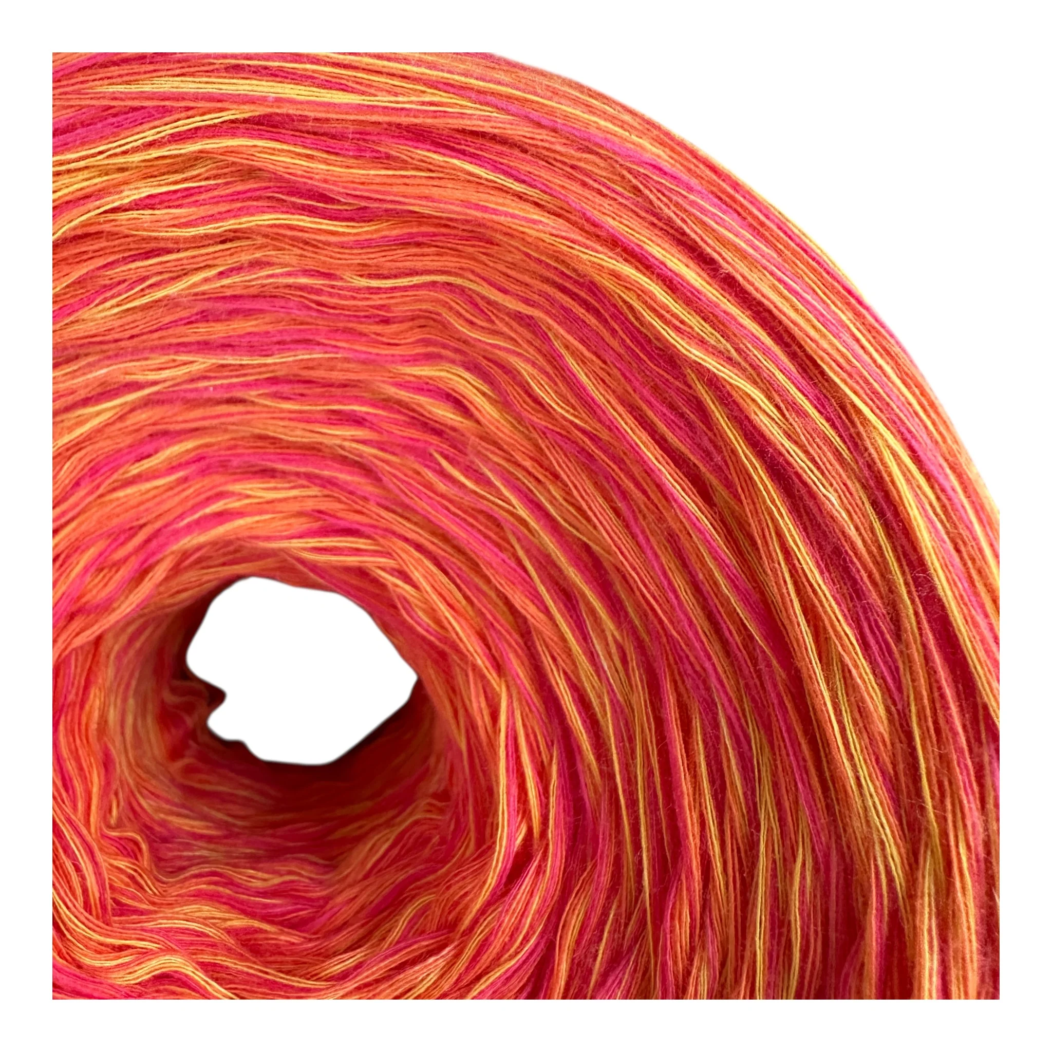 Tahitian Punch , Variegated Cotton Natural Fiber Yarn - Image 4