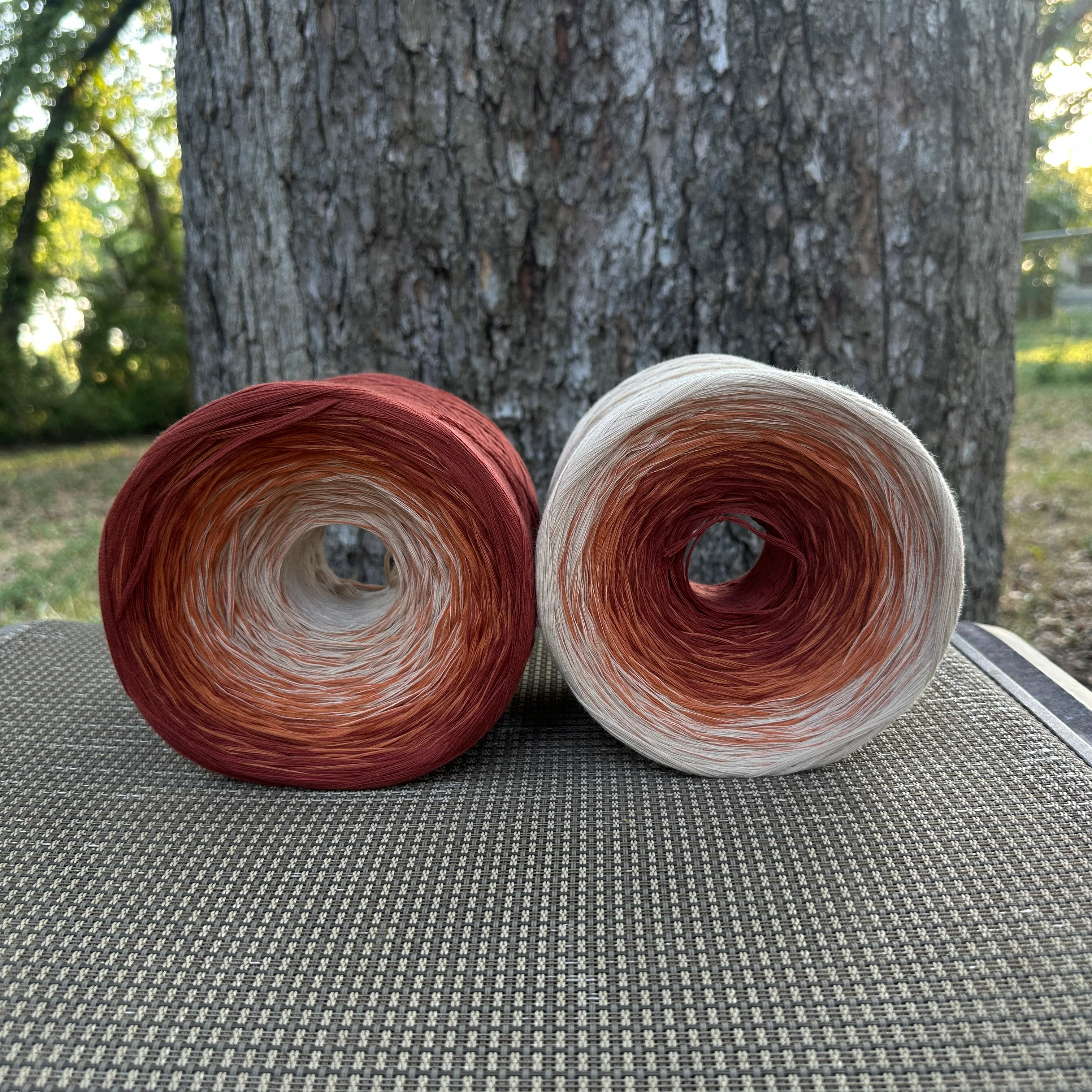 Terracotta, 12ply cotton, Ombre Cotton Natural Fiber Yarn - Image 10