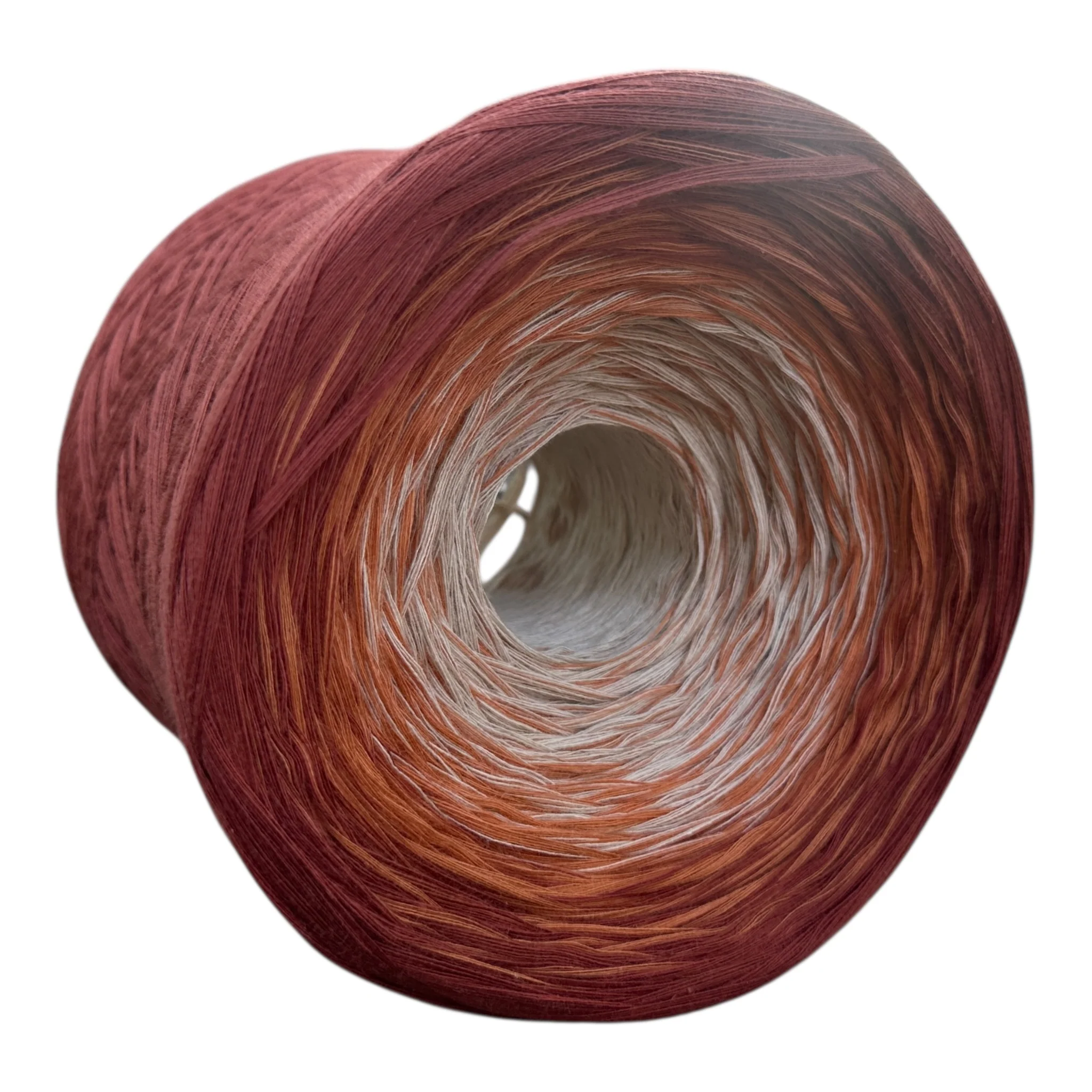 Terracotta, 12ply cotton, Ombre Cotton Natural Fiber Yarn - Image 4