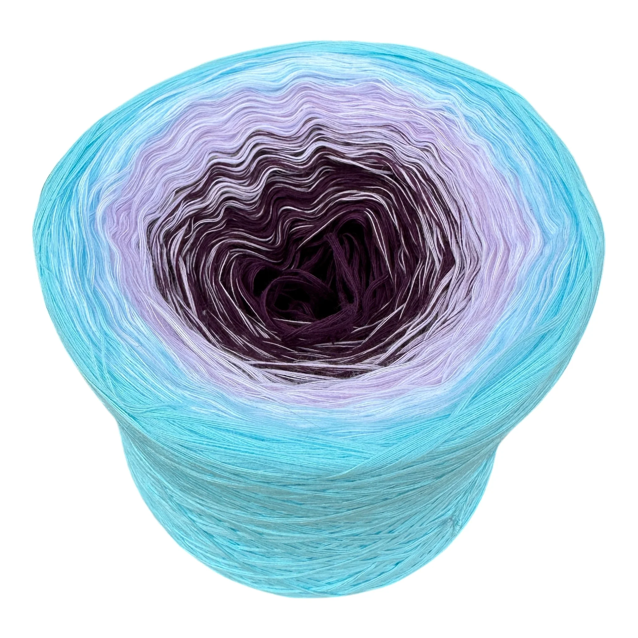 Tied With Love : Aqua & Plum, Gradient Yarn - Image 3