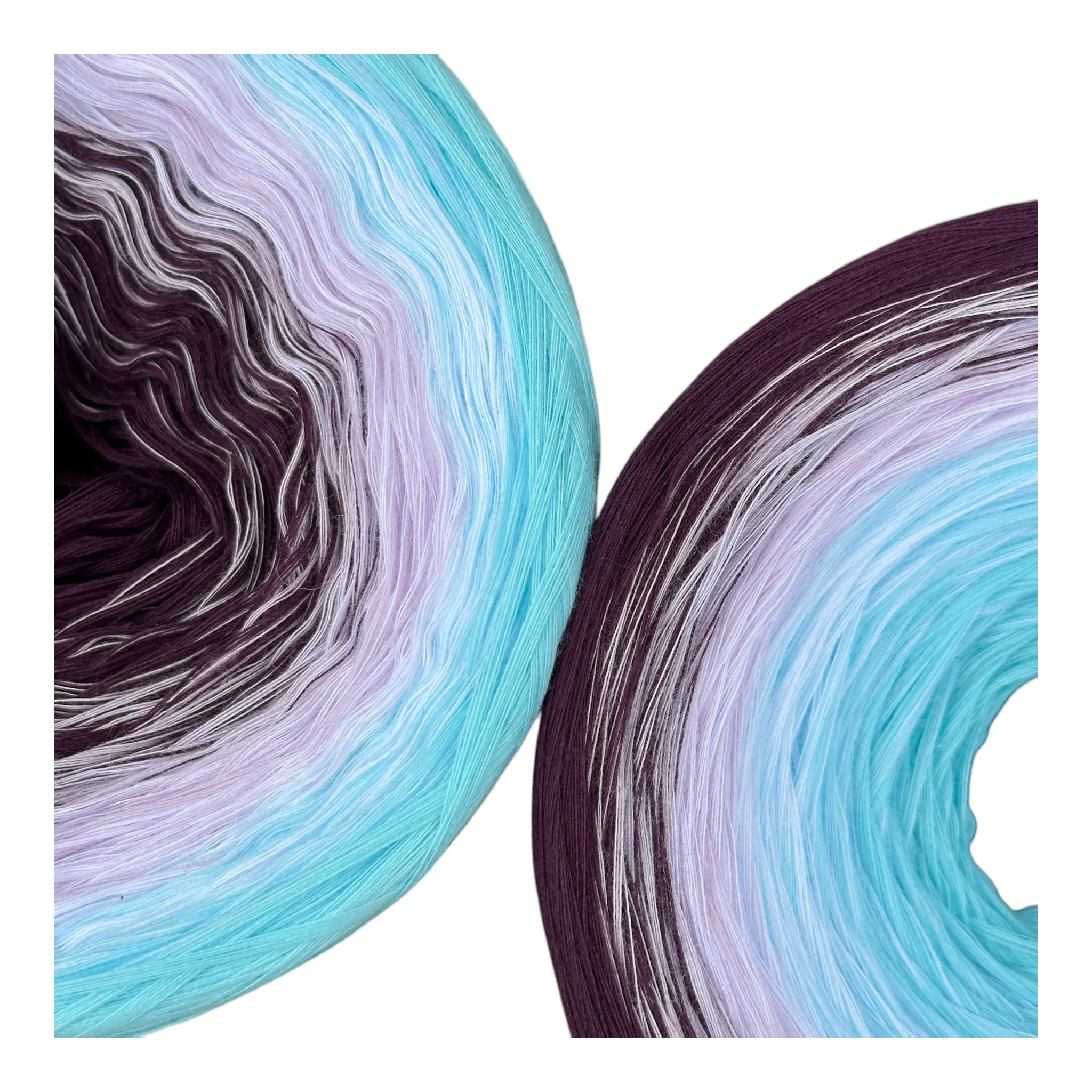 Tied With Love : Aqua & Plum, Gradient Yarn - Image 7