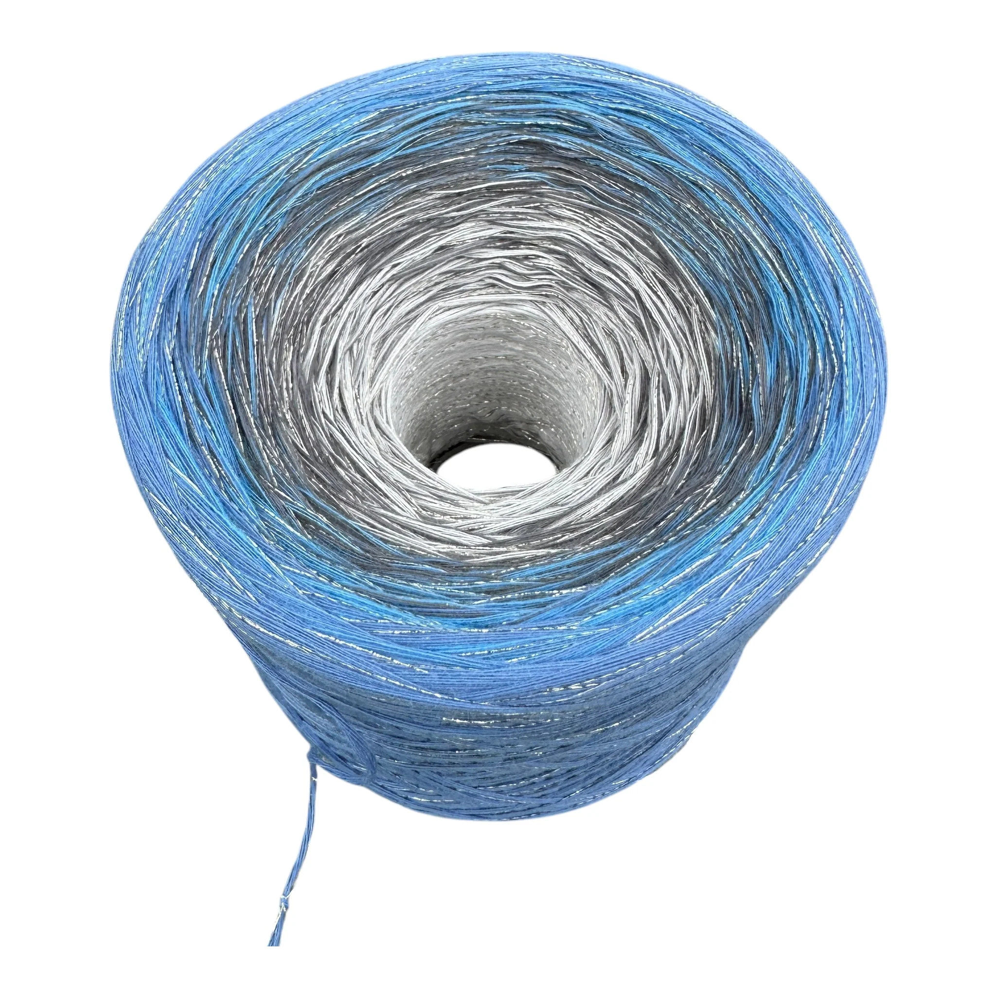 Tied With Love : Blue & Gray, Gradient Yarn With Sparkle - Image 5