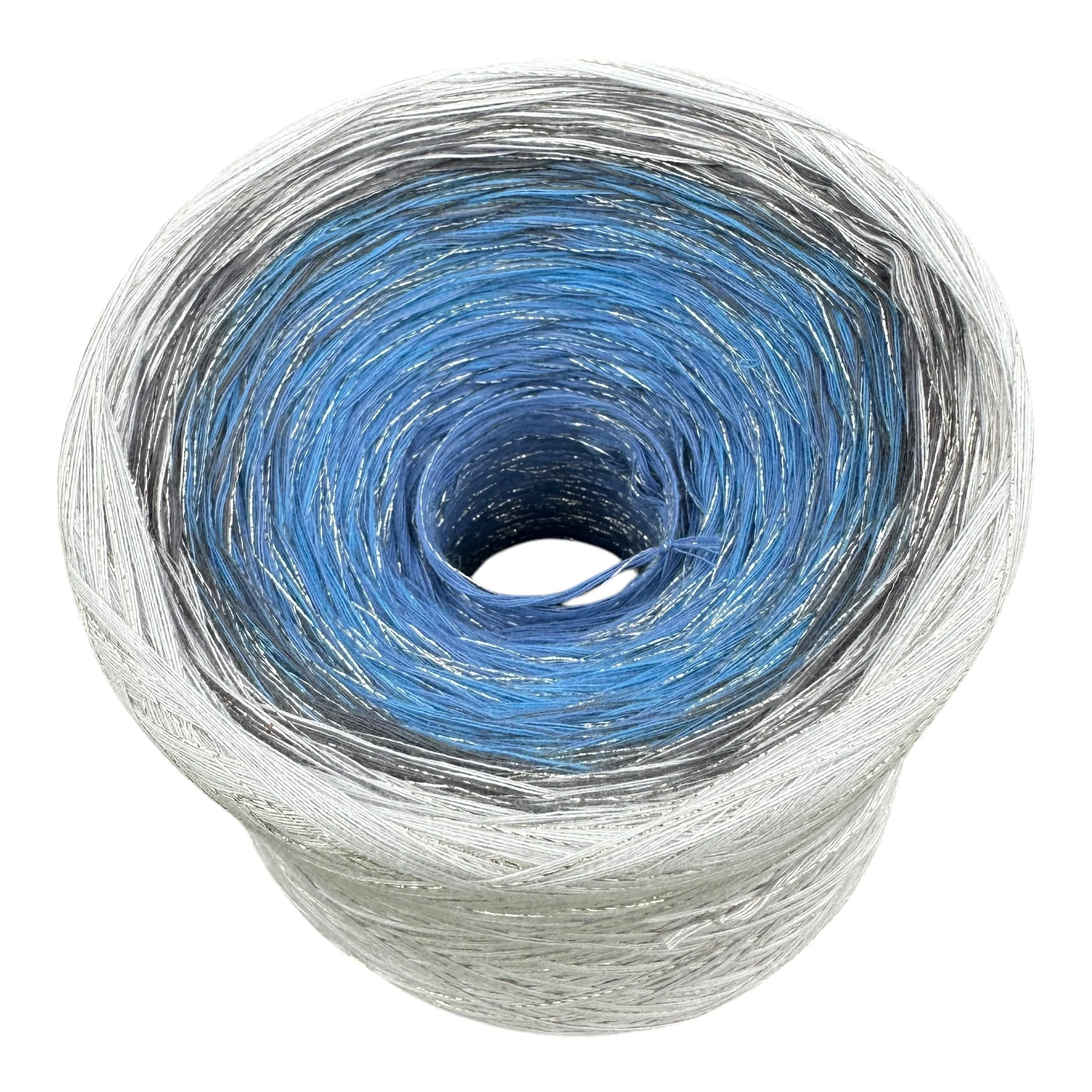 Tied With Love : Blue & Gray, Gradient Yarn With Sparkle - Image 6