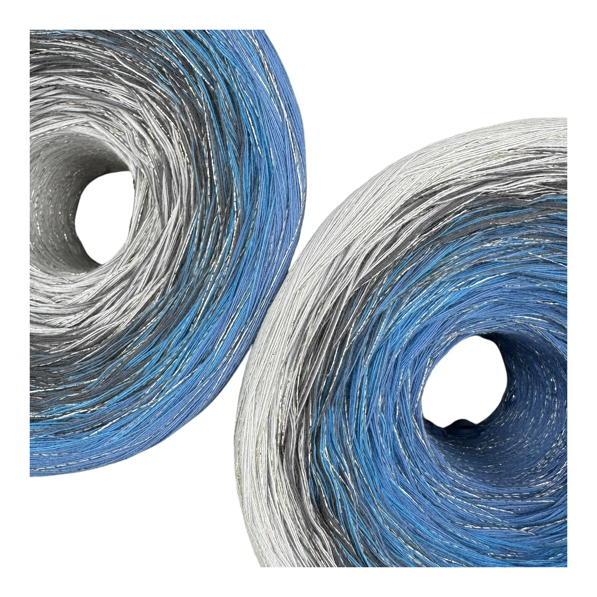 Tied With Love : Blue & Gray, Gradient Yarn With Sparkle - Image 7