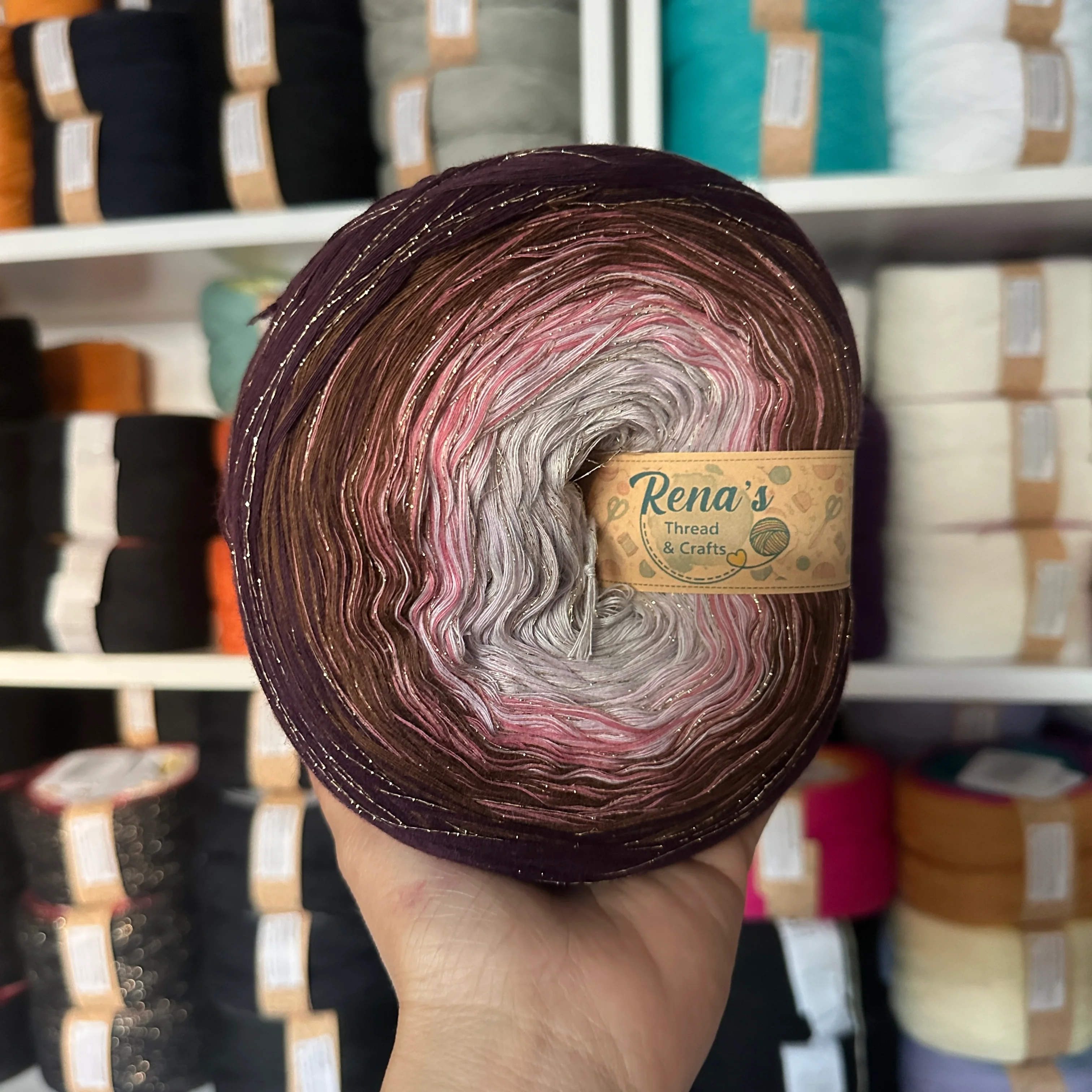 Tied with Love: Dusk Petals, 12ply cotton, Gradient Cotton Natural Fiber Yarn - Image 11