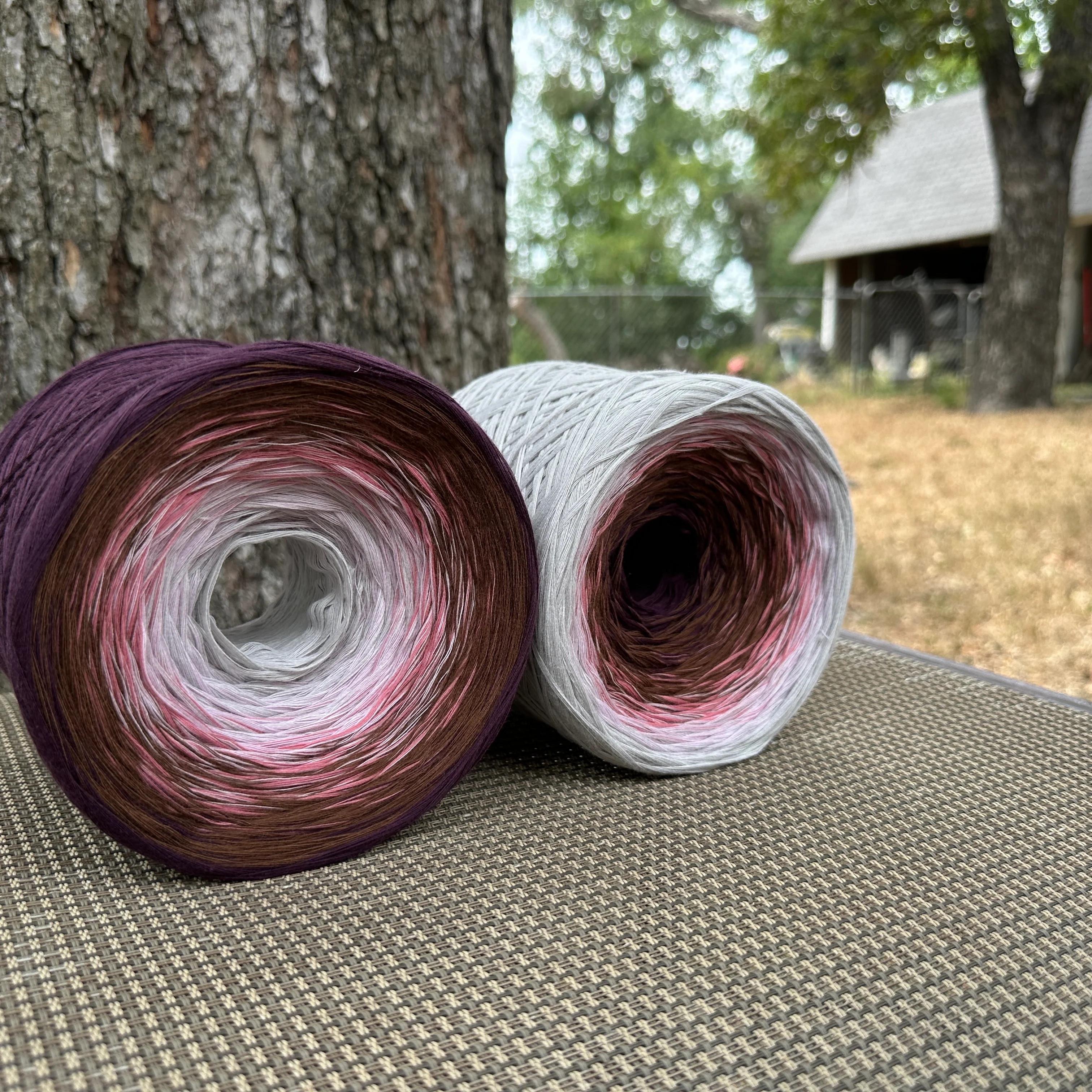 Tied with Love: Dusk Petals, 12ply cotton, Gradient Cotton Natural Fiber Yarn - Image 9