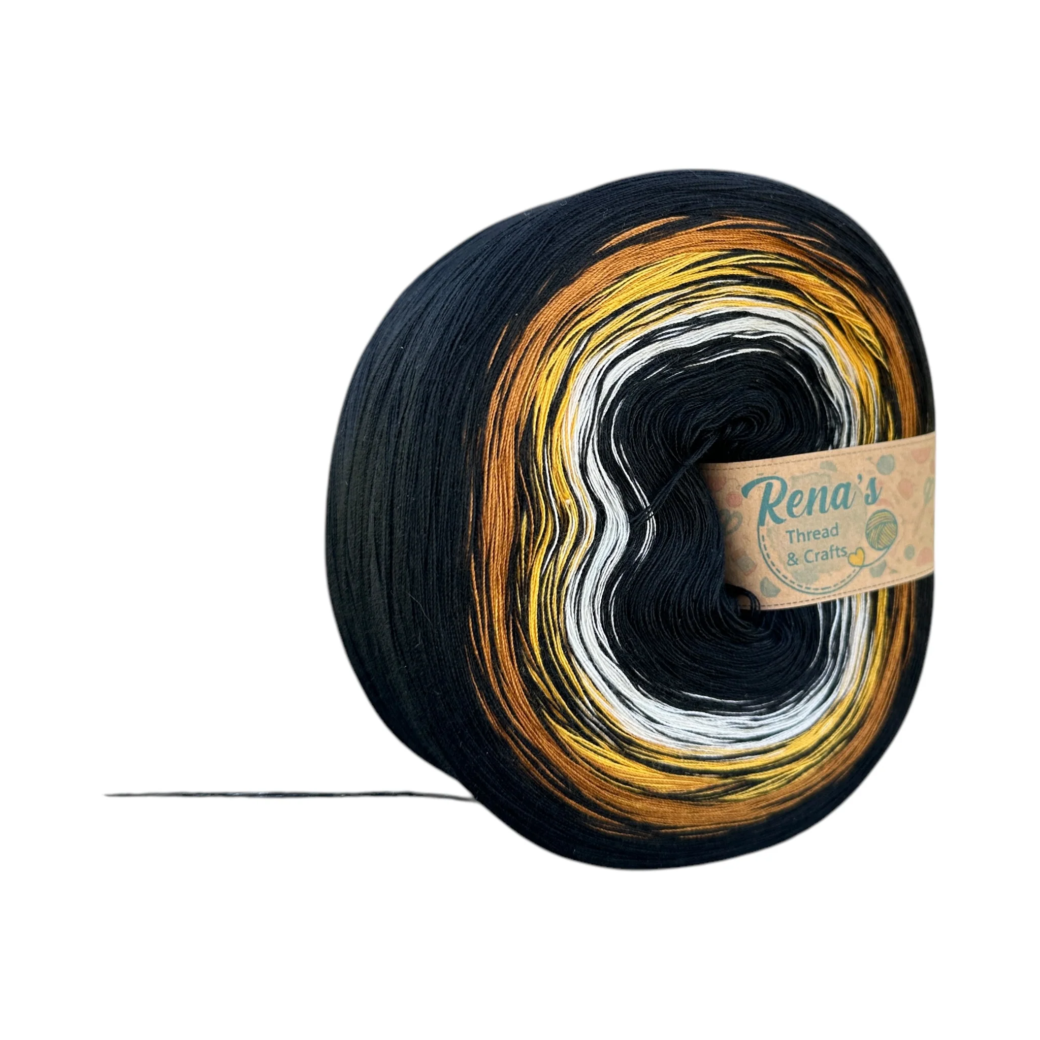 Tiger inspired 4PLY  Polyester Gradient Yarn Cake - Image 3