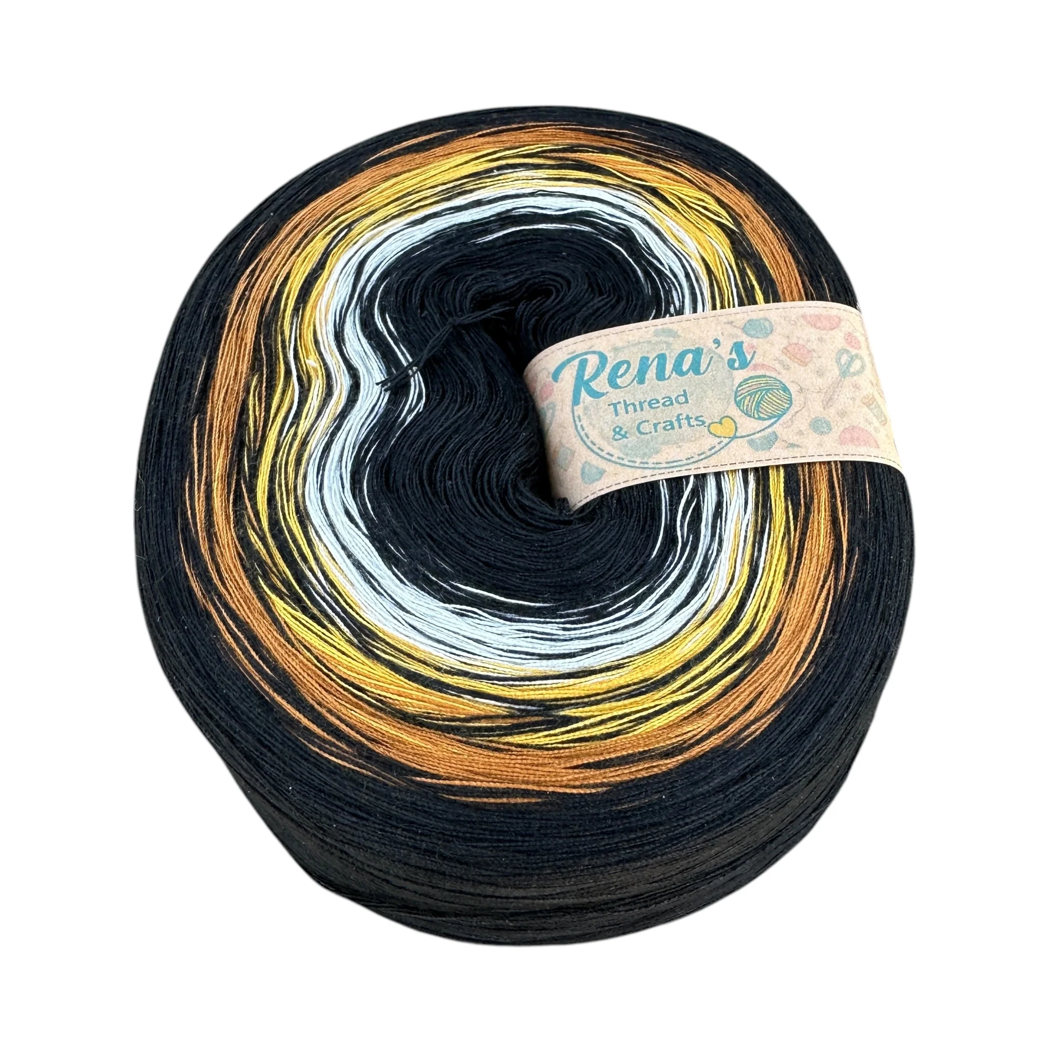 Tiger inspired 4PLY  Polyester Gradient Yarn Cake - Image 4