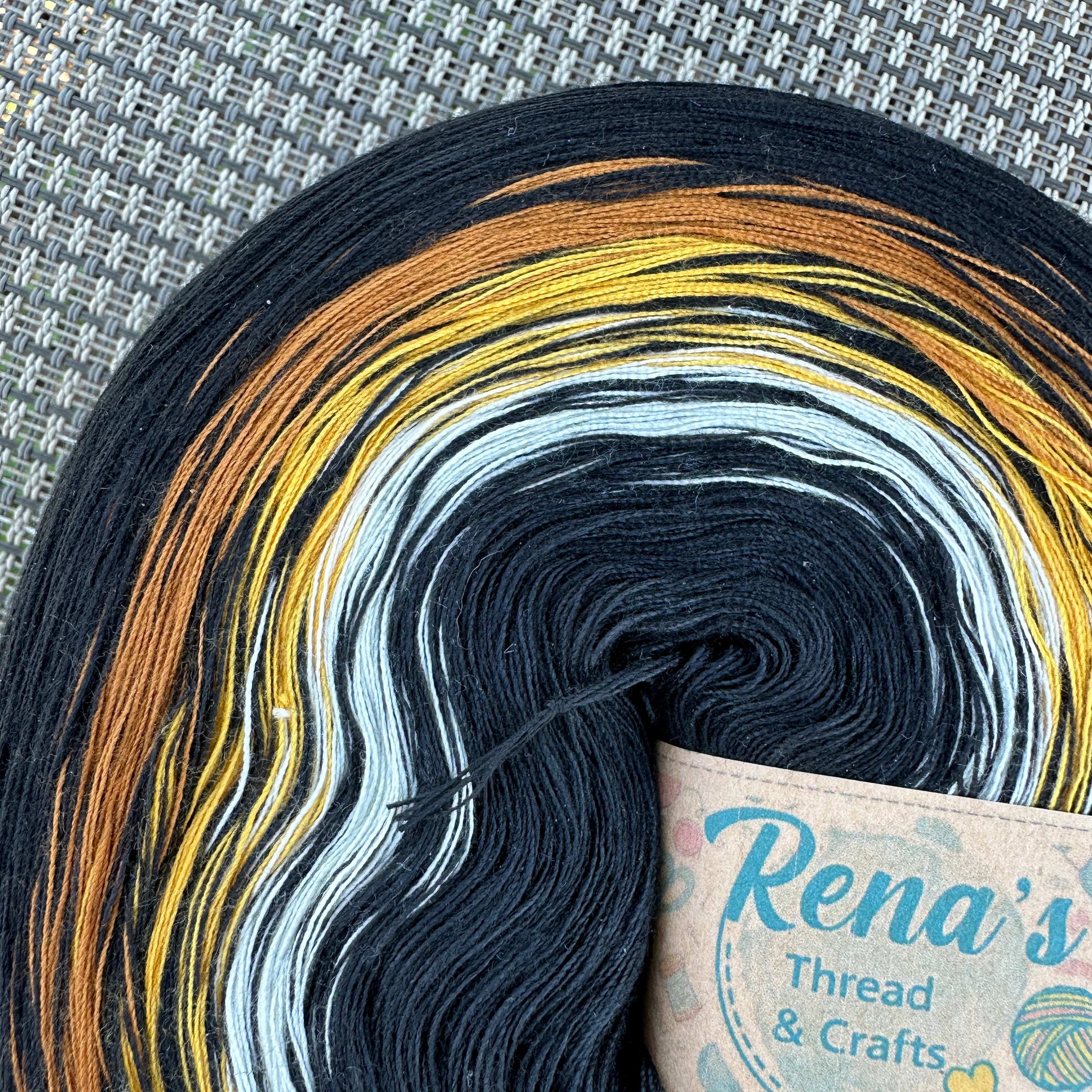 Tiger inspired 4PLY  Polyester Gradient Yarn Cake - Image 5