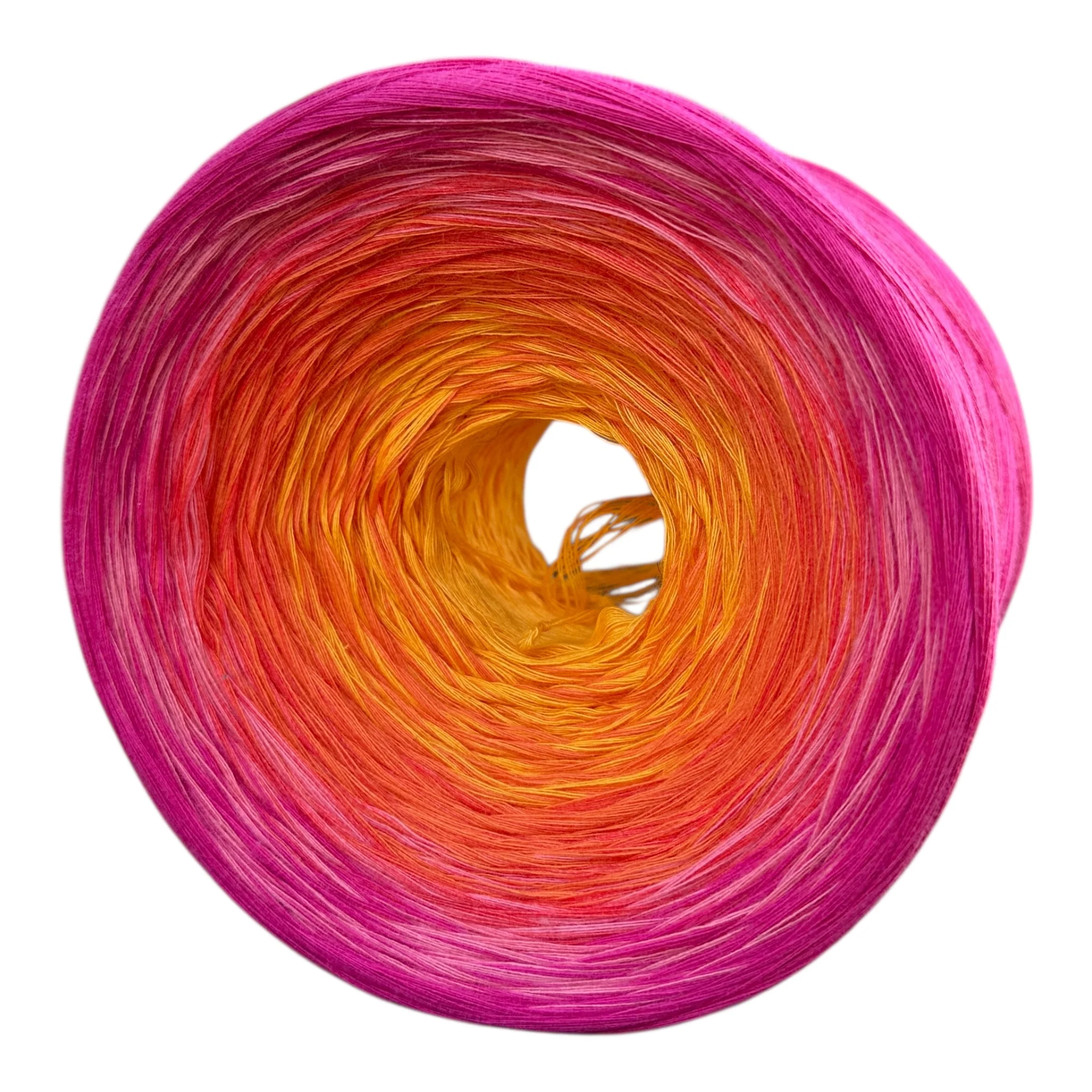 Tropical Sunset , Gradient Cotton Natural Fiber Yarn - Image 3