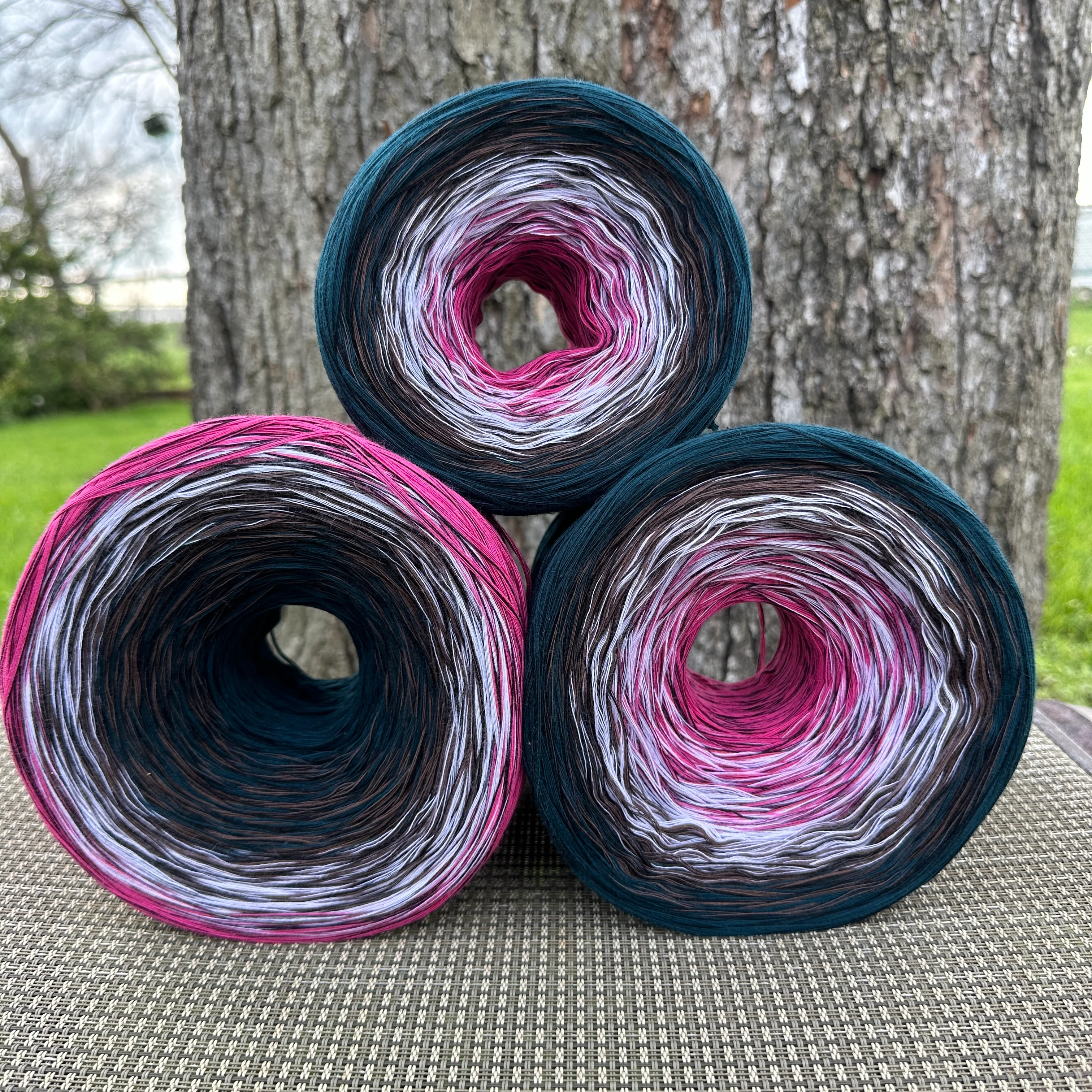 Turkey Feathers 8PLY Cotton Gradient Cake Yarn - Image 11