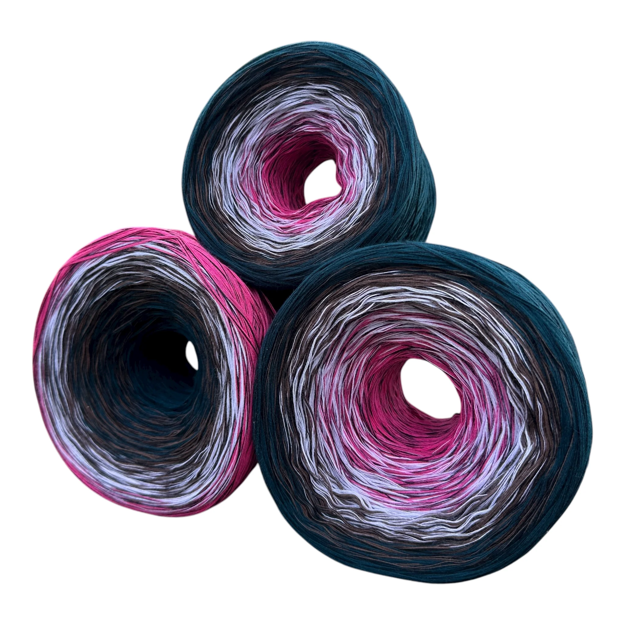 Turkey Feathers 8PLY Cotton Gradient Cake Yarn - Image 2