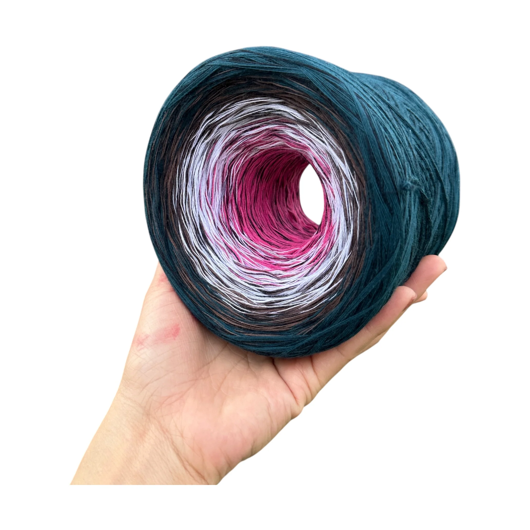 Turkey Feathers 8PLY Cotton Gradient Cake Yarn - Image 9